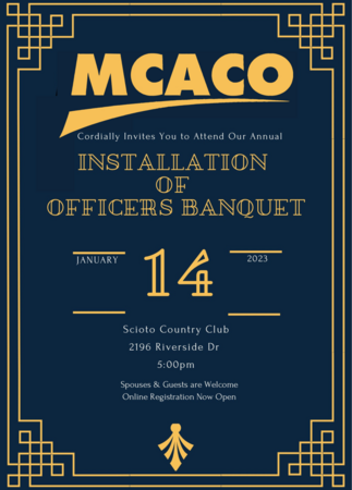 MCACO 2023 Installation Banquet Invitation 